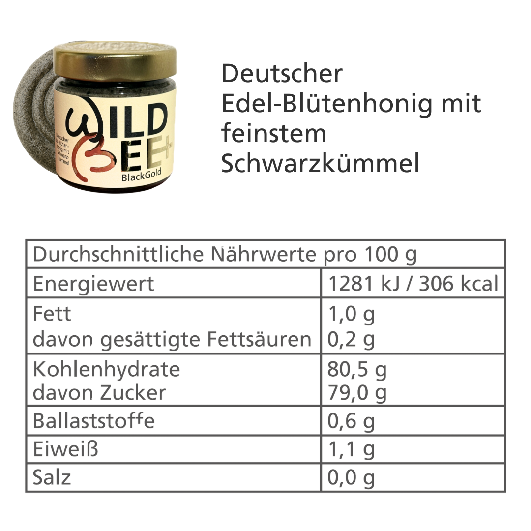 BlackGold | Edel-Schwarzkümmel mit Premium-Honig