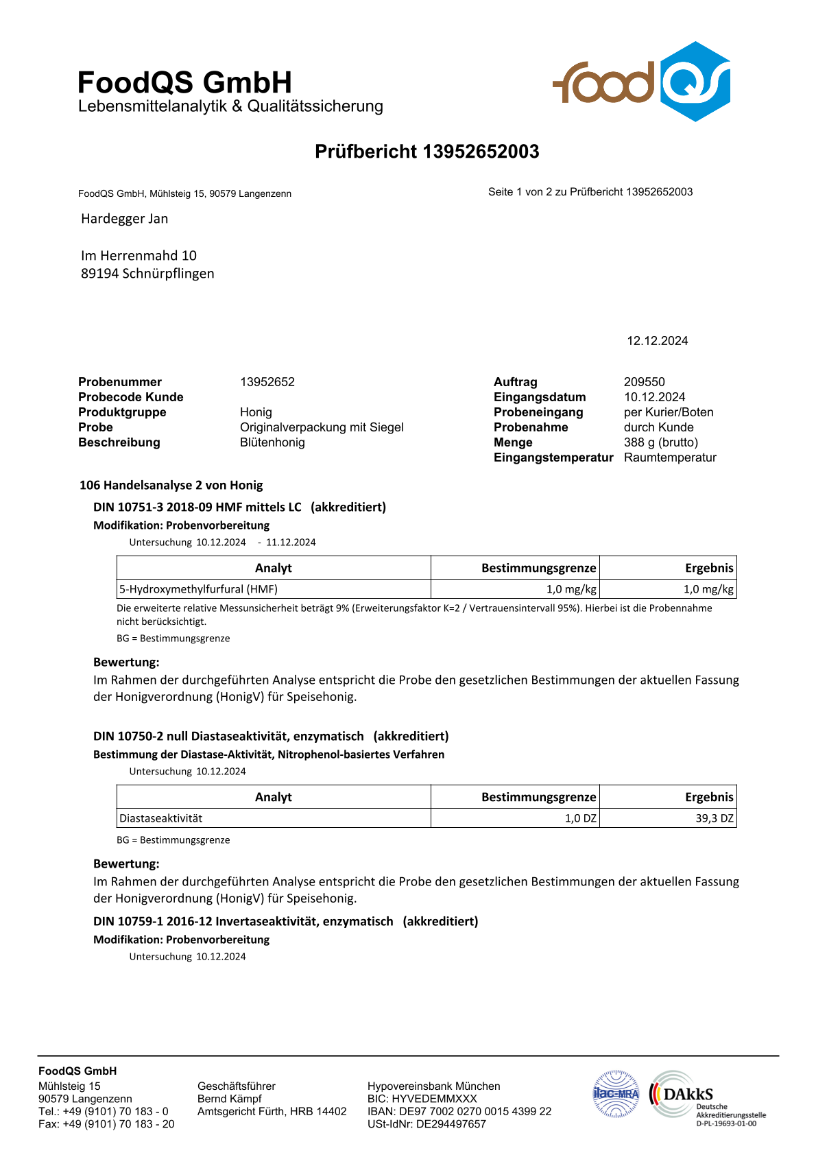 Blütenhonig