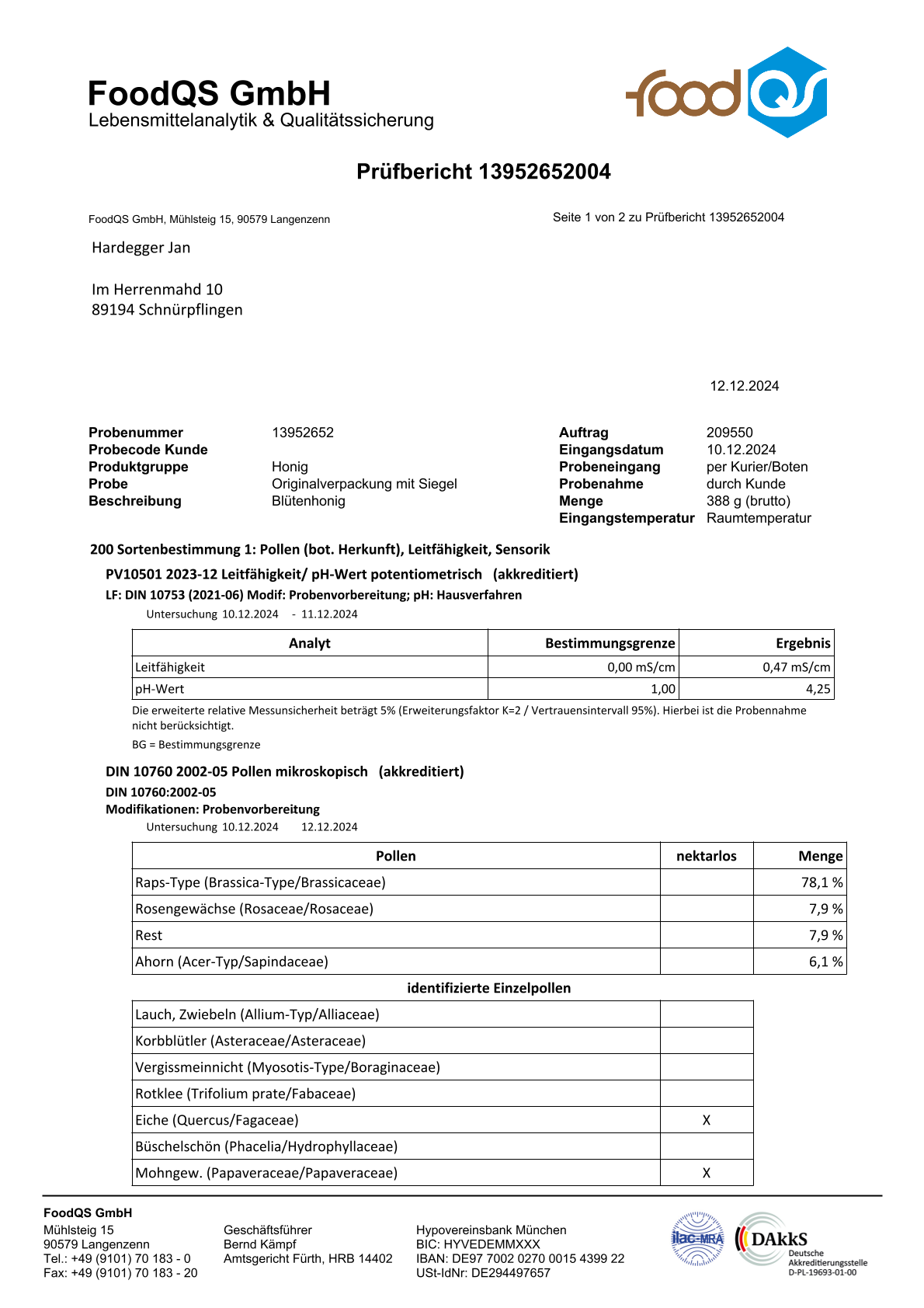Blütenhonig