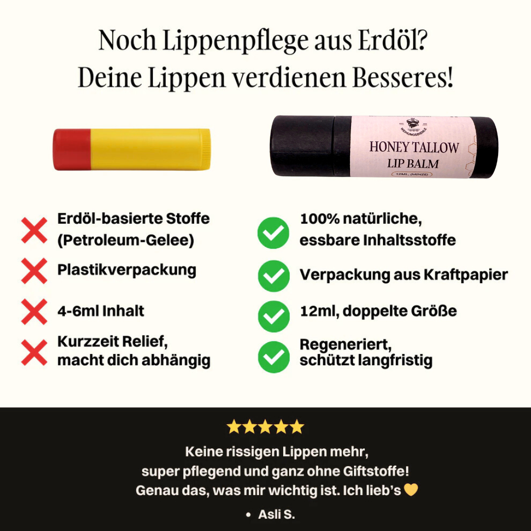 Premium-Honig-LipBalm | 100% natürlich | 100% plastikfrei