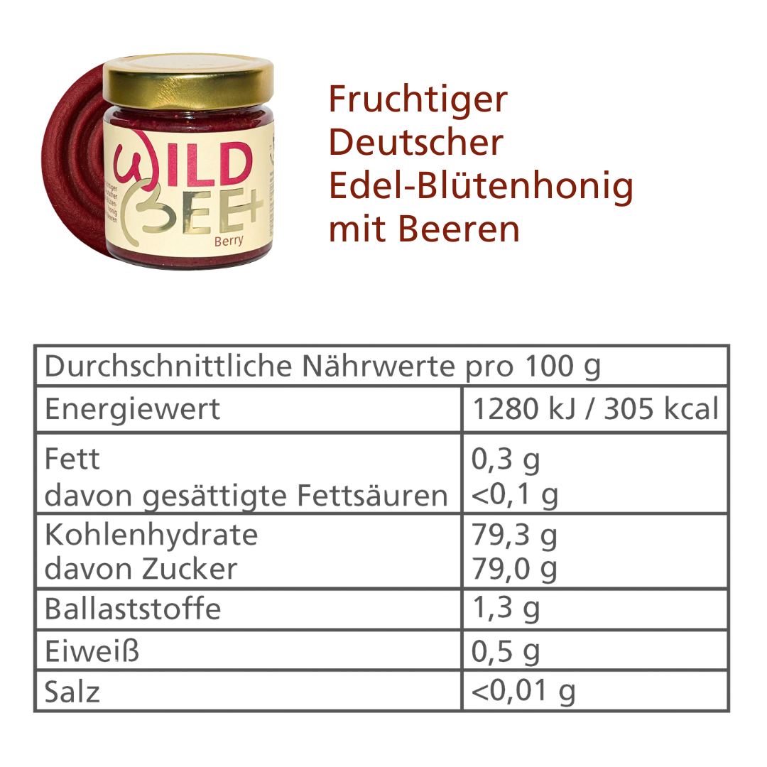 Berry | Edel-Himbeer, Brombeer, Vanille-Mischung mit Premium-Honig