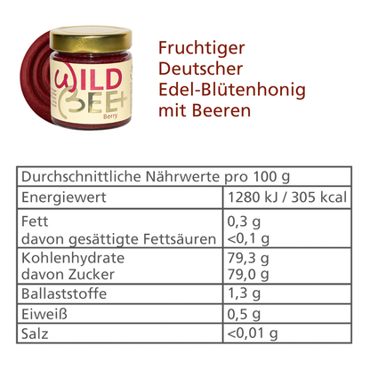 Berry | Edel-Himbeer, Brombeer, Vanille-Mischung mit Premium-Honig