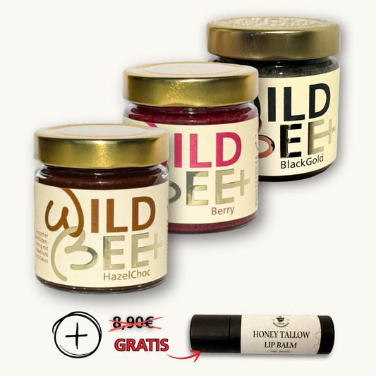 WildBee Bundle: BlackGold + HazelChoc + Berry | Premium Honigmischungen